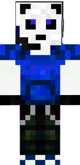 Blue Gamer Panda