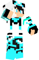 panda ghost boy blue