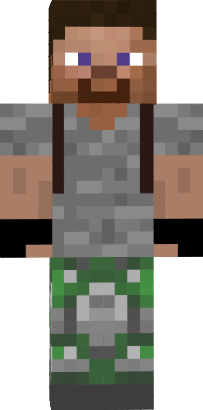 Preview of texture: cobble steve with backpack