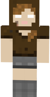 Herobrine female com capuz