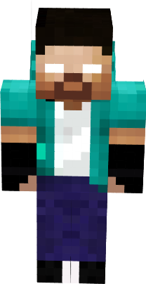 Preview of texture: Herobrine creeper skin