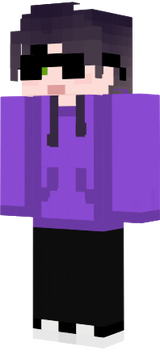 sueter morado con lentes
