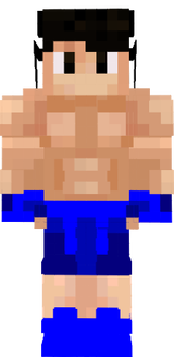 Muscular Man Blue