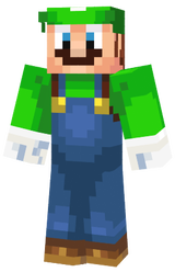 Luigi in Minecraft