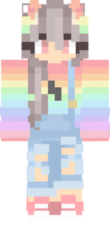 Cute pastel rainbow girl
