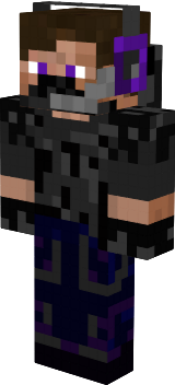 George skin hoodie and purple heaset
