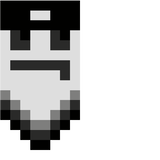 cool withe/black face cape