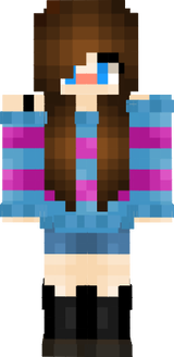Emma Allen (Undertale) Blushing