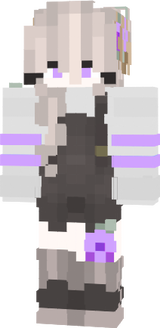 purple flower sheep girl