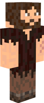 Wildman with brown hair eyes and beard