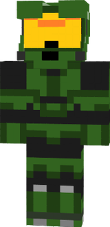 green master chief with awsome wepon