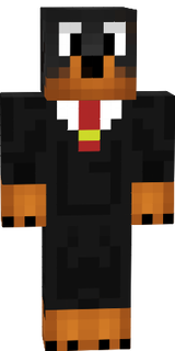 dog in a suit