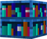bookshelf blue