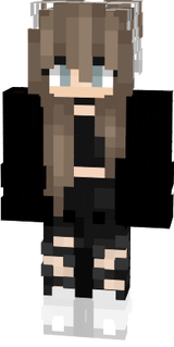 Minecraft black and white skin