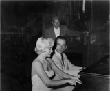 marilyn monroe and tom ewell 1954 on set słomiany wdowiec