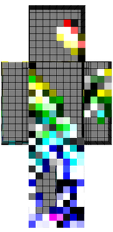 Glitched Infinity Steve parts