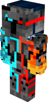 red and blue glitch