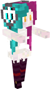 panda dj skeleton girl 