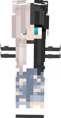 Preview of texture: Cute Two colour hair girl