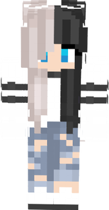 Cute Two colour hair girl