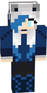Exemplo de cabelo azul