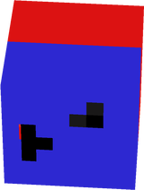 blue red man