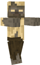 husk zombie the in sand eyes and head
