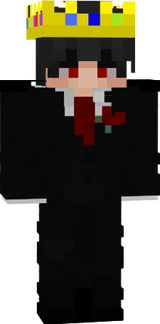 black suit and crown