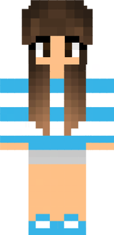 Pyscho Girl Friend Brown Hair Minecraft
