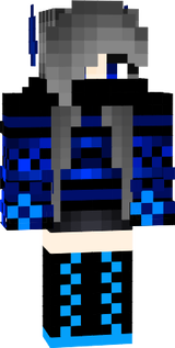 Wolf Demon Girl (Blue)