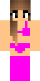 Girl Brown Hair Pink Panties Long Socks Underwear