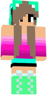 Pink + Cyan Girl