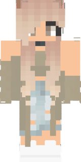 xXGachaScarHD Wolf Girl Minecraft Skin Nova