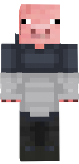 Pig with clothes (without layers only on arms)