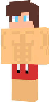 red sem camisa