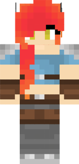 fox girl orange hair warrior