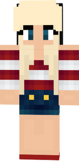 Girl Blonde Hair Casual v2
