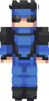 Blue suit mark