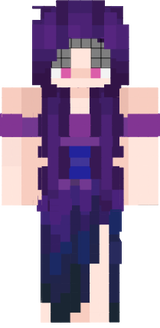 Purple hair ombre dress