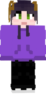 sueter morado con cuernos