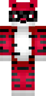 Red tiger with glasses