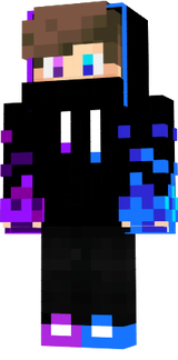 Gamer roxo e azul