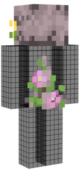 breadperson skull spine and flowers