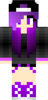 Enderman Girl Cute Tomboy Skater