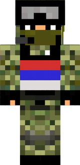 SRPSKA VOJSKA SKIN ZA MINECRAFT