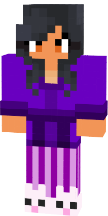Preview of texture: Angry / Mad / Pissed Off / Furious Aphmau HD Girl Robe Slippers Bunny / Rabbit