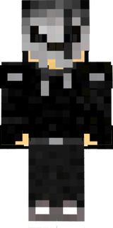 black hoody guy skull mask scar