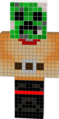 Preview of texture: cat in creeper mask