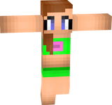 Anime Bikini Girl - Big Eyes - Beach and Schoolgirl - Sophomore ♡Cutie♡ Applied to Nova Skin - Roblox Remix