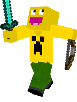 jofiel12  con la ropa de creeper amarilla